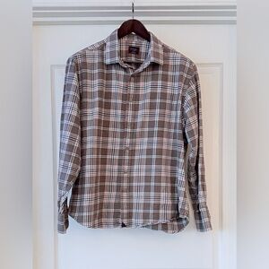 UNTUCKit Brown Plaid Men's Shirt